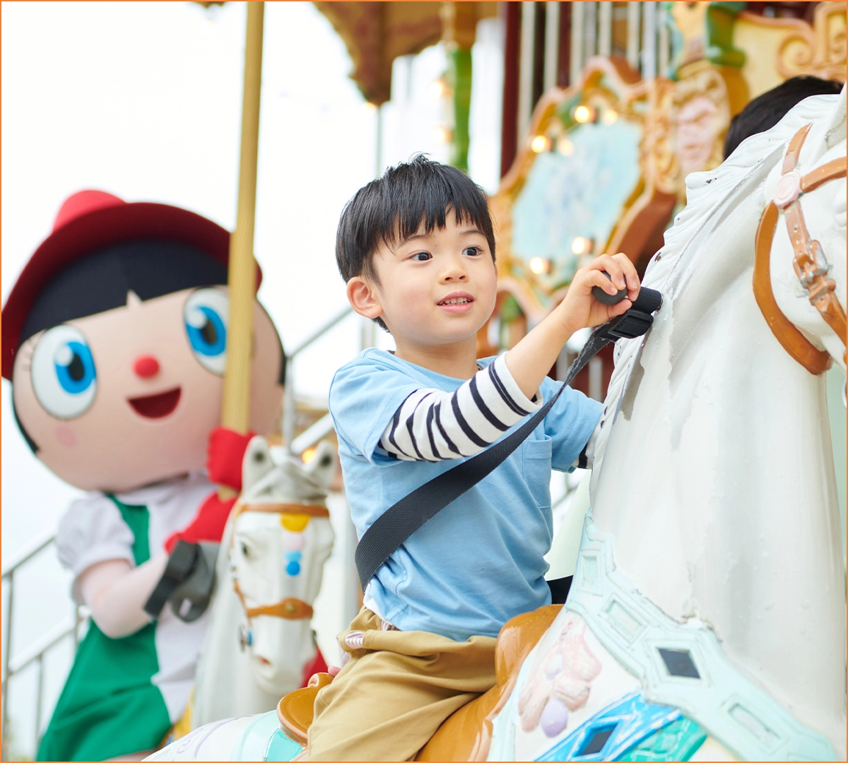 パルパルには、小さなお子さまが“はじめて”でも楽しめるアトラクションやショーがそろっています。 - content image